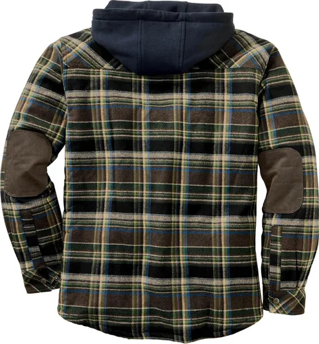 Vista 2 de Legendary Whitetails Chaqueta tipo camisa de franela con capucha y forro bereber para hombre