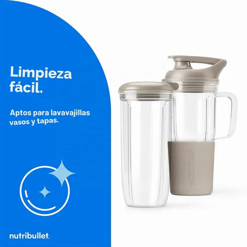 Vista 12 de nutribullet® Turbo Tumbler Edition, licuadora personal, beige duna Beige (Dune Beige)