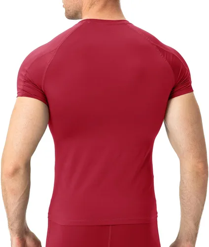 Vista 3 de Camisas de compresión para hombre, camisetas de entrenamiento de manga corta atléticas, camiseta de capa base atlética, equipo deportivo, camisa