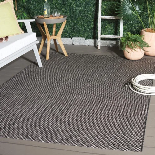 Vista 40 de SAFAVIEH Alfombra Lavable para Exteriores Colección Courtyard - 2'3" x 5', Azul Aqua y Gris, No Desprende Pelusa y Fácil Limpieza, Ideal para Patio