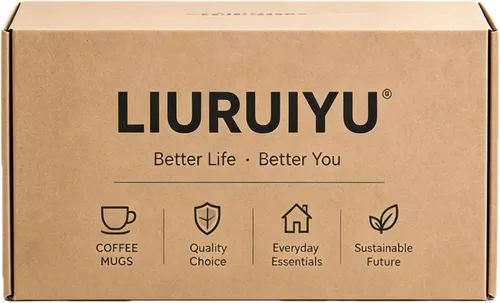 Vista 6 de Liuruiyu Tazas de expreso, juego de 2 tazas de café expreso de doble pared (5.5 onzas, 5.4 fl oz)