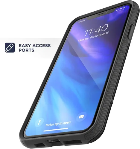 Vista 6 de ENCASED Rebel Armor - Funda para iPhone 11 - Funda ultra protectora resistente (negro)