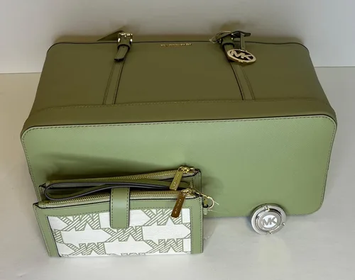 Vista 5 de Michael Kors MICHAEL Michael Kors Jet Set - Bolso de hombro grande TZ de viaje con doble cierre para la muñeca