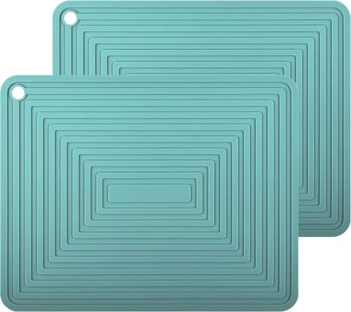 Vista 14 de Salvamanteles de silicona para platos calientes, ollas y sartenes, almohadillas calientes para cocina, soportes redondos de silicona para ollas