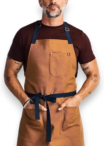 Vista 19 de hedley & bennett Essential Apron - Professional Chef Apron with Pockets & Adjustable Bib Strap for Cooking & Grilling
