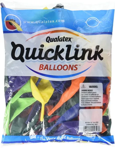 Vista 4 de Qualatex 65224 Quicklink - Globos de látex verdes, 12 pulgadas, color verde, paquete de 50