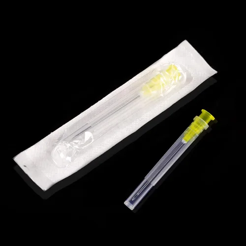 Vista 8 de Agujas desechables estériles de 20Ga 1.5 pulgadas/38 mm, envueltas individualmente, paquete de 100 Envuelto individu