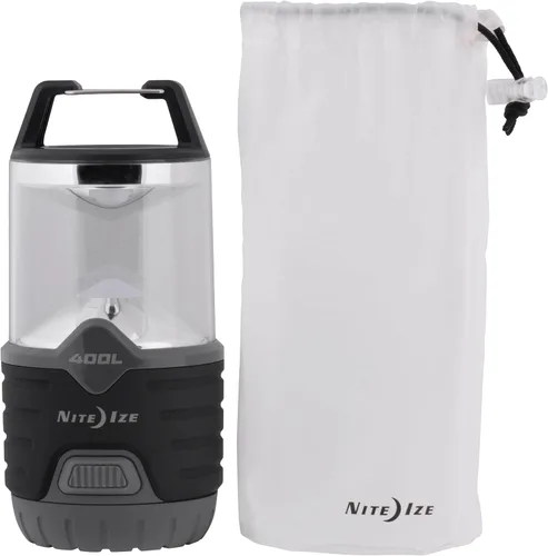 Vista 2 de Nite Ize Linterna Radiant 400, linterna de 400 lúmenes para campamento o preparación de emergencia, linterna radiante 400, color negro