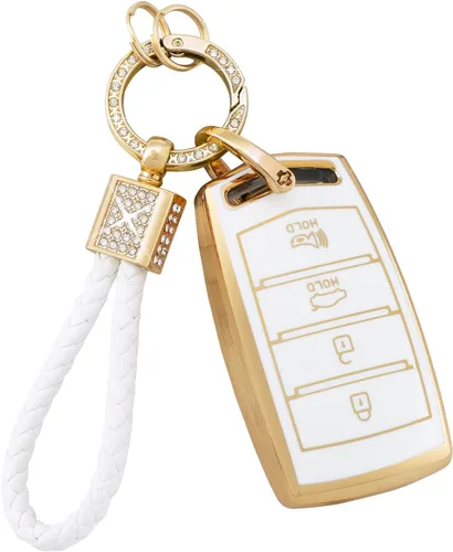 Vista 20 de PIFOOG Funda para llavero Mitsubishi, accesorios Outlander Lancer Mirage, carcasa protectora para llaves de coche, cubierta completa, llavero