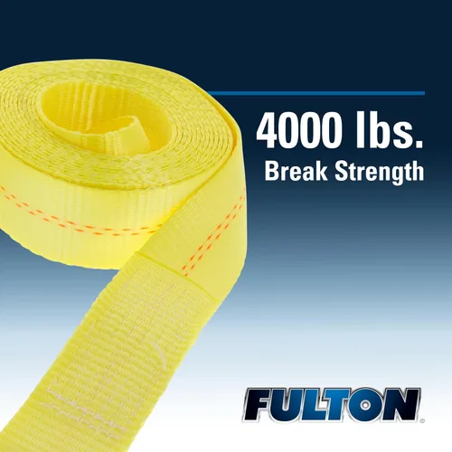 Vista 2 de Accesorio para cabrestante de remolque Fulton WS20HD0600, correa con gancho, 2 pulgadas x 20 pies