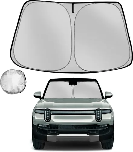 Vista 42 de [Usado] Parasol para parabrisas Che-vrolet/Chevy Silverado 1999-2006 plegable para ventana delantera de automóvil, bloquea los rayos UV y el calor