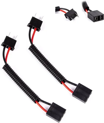Vista 7 de x xotic tech H4 / 9003/HB2 - Adaptadores de arnés de cableado para faros delanteros, conector macho y hembra de cerámica de 14 AWG para bombilla