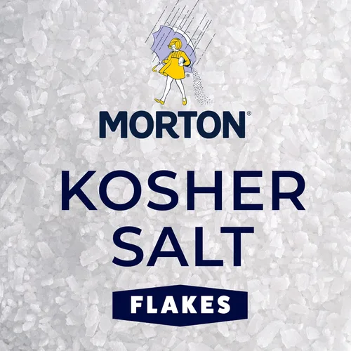 Vista 4 de Sal Kosher Morton, 3 libras Paquete a granel de copos de sal kosher para cocinar diariamente, hornear, beber vasos y mucho más