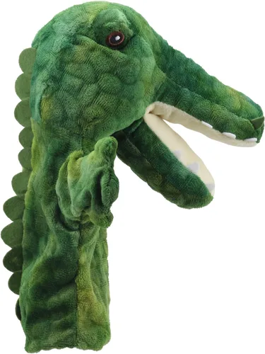 Vista 5 de The Puppet Company - Eco Animal Buddies - Marioneta de mano de cocodrilo - 9.8 in