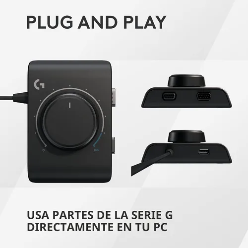 Vista 3 de Logitech G Adaptador de Carreras para Consolas Xbox Series X S, Xbox One, Playstation 4 y Playstation 5 y PC