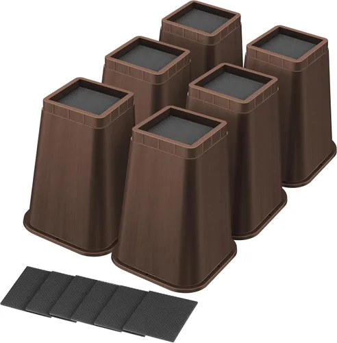 Vista 16 de shouwuhho Elevador de Cama de 8 Pulgadas de Alta Resistencia, Elevador de Muebles de 12" 8" 4" para Mesa, Pata de Escritorio, Sofá, Sofá Cama