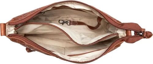 Vista 6 de Bolso cruzado de cuero oculto para mujer, con cierre YKK, bolsa de hombro universal