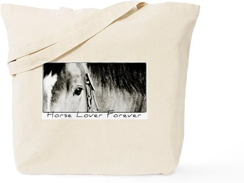 Vista 40 de CafePress Id Rather Be Riding! Bolsa de mano de caballo Bolsa de lona natural, bolsa de compras de tela, Caqui