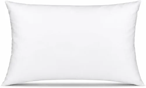 Vista 9 de Fennco Styles Relleno de almohada de fibra de poliéster blanco - Hecho en Estados Unidos (16 x 16 pulgadas redondo)