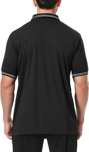 Vista 5 de TopTie Camiseta de árbitro de béisbol y softbol de manga corta Negro
