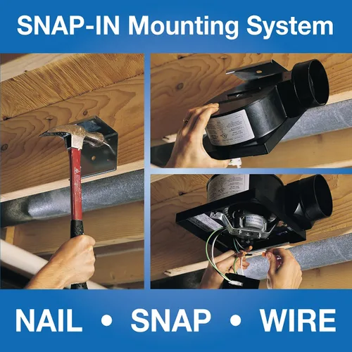 Vista 4 de Air King BFQ50 ENERGY STAR® Qualified - Ventilador Extractor SNAP-IN Calificado, 50 CFM