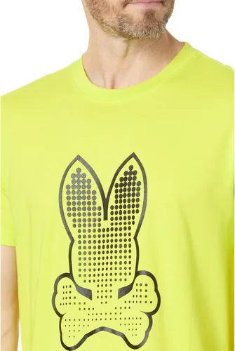 Vista 3 de Psycho Bunny Camiseta gráfica a rayas Lime Granita XL (Hombre US 7), lima (Lime Granita)
