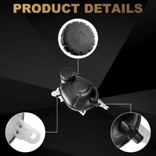 Vista 3 de Partsflow Depósito de refrigerante del motor para Mercedes-benz C300 2015-2019 para Mercedes-benz C350e 2016-2018 para Mercedes-Benz C400 2017-2019