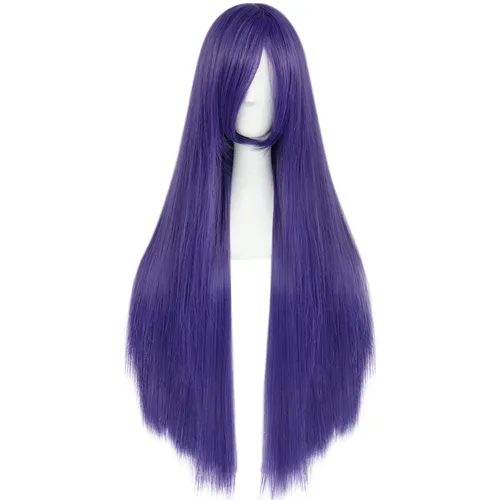 Vista 26 de anogol Vocaloid 32" 80 cm de largo recto de Cosplay peluca Pelucas Para Fiestas Halloween, Anaranjado