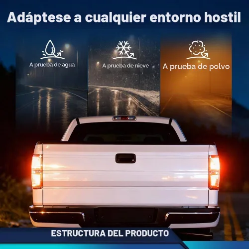 Vista 5 de PIT66 Luces Traseras, Compatible con Ford F150 2009 2010 2011 2012 2013 2014 Pickup SVT, Lente Negro, Acabado Cromado, Juego de Lámparas Traseras 1