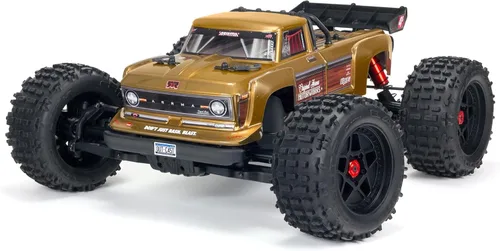 Vista 10 de ARRMA Camión RC Outcast 4X4 4S BLX 1/10 4WD Camión de acrobacias RTR (batería y cargador no incluidos), rojo, ARA4410V2T4