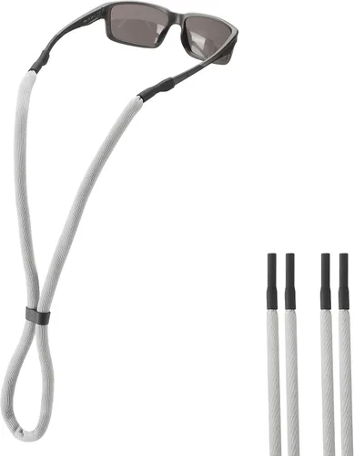 Vista 10 de Soporte para correa de lentes de sol para flotar, cordón ajustable para correa de lentes para hombres y mujeres, soporte para correa de gafas