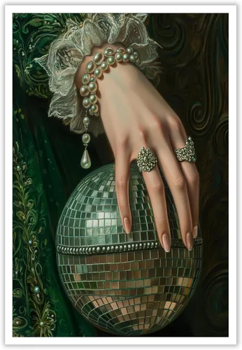 Vista 10 de Pintura retro de chica con estilo vintage en lienzo con estampado de rosas, póster estético antiguo, chica victoriana de estilo moody, arte de pared