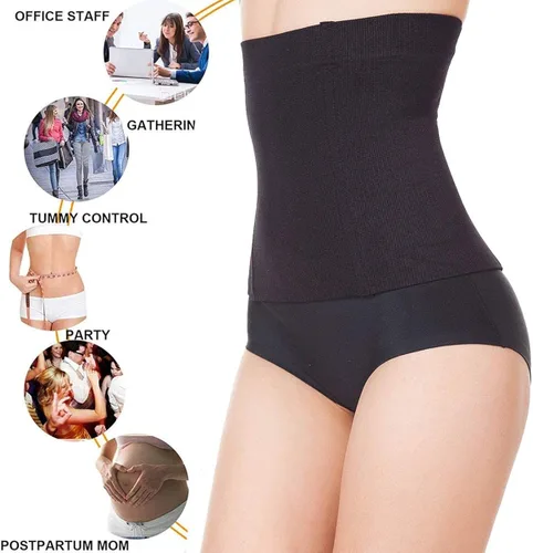 Vista 5 de FOCUSSEXY Entrenador de cintura para mujer, faja moldeadora para la cintura, control de abdomen, faja para posparto, soporte para recuperación