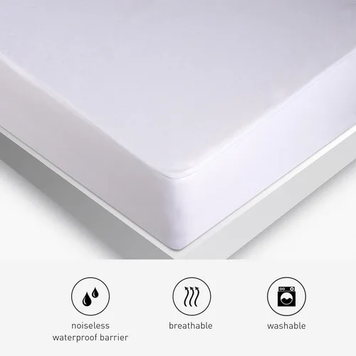 Vista 4 de Bedgear Protector de colchón básico – Funda de colchón impermeable para camas universitarias – Protector de colchón ligero, transpirable
