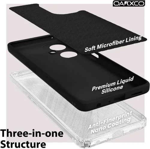 Vista 5 de oakxco Funda para teléfono Oneplus Nord N30 0.18 oz con agarre de silicona líquida, bonita funda de gel TPU suave delgada y delgada de goma suave