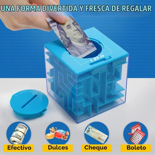 Vista 2 de Paquete de 12 cajas de rompecabezas de laberinto de dinero para regalo en efectivo, formas divertidas de dar dinero como regalo, ideal para Paquete