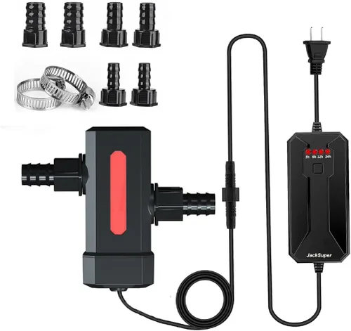Vista 8 de Luz de Limpieza de Acuario JackSuper de 3W para Tanque de Peces, Luz Verde para Limpieza de Algas, Agua Limpia, Lámpara para Tanque de Filtro