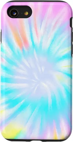Vista 18 de iPhone 16 Tie Dye Colorful Rainbow Swirl Abstract Design Case
