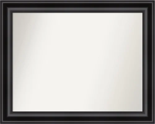 Vista 384 de Amanti Art Espejo personalizado, espejo de baño negro puente, espejo de pared o espejo de tocador de baño sobre el fregadero (26 x 26 pulgadas)