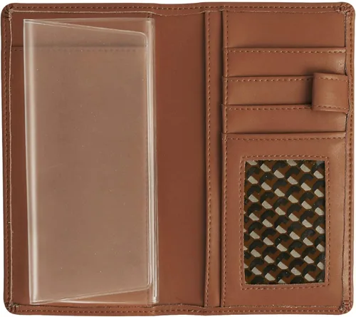 Vista 38 de Sanlykate Funda de libro de cheques de cuero para hombres y mujeres, estuche de libro de cheques con bloqueo RFID con tarjetero y divisor gratuito