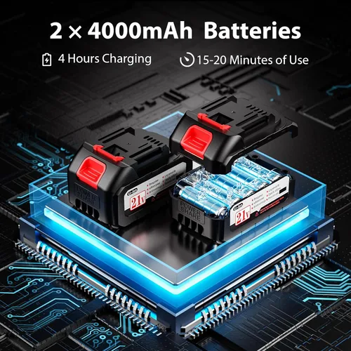 Vista 9 de Pulverizador de pintura, pulverizador de pintura inalámbrico de 650 W con batería, 6 boquillas de latón y 3 patrones de pulverización
