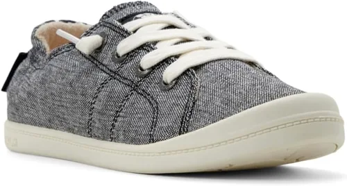 Vista 5 de Roxy Women's Bayshore Canvas Slip-on Sneaker Negro