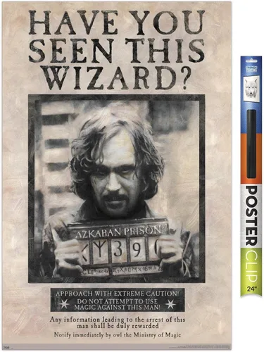 Vista 14 de Trends International El Mundo Mágico: Harry Potter - Póster de Buscado de Sirius Black, Póster de Pared, 14.725" x 22.375", Versión con Marco