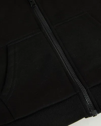 Vista 5 de Chaleco básico sin mangas con cremallera para niñas y niños, sudadera casual sin mangas, con bolsillo, chaqueta