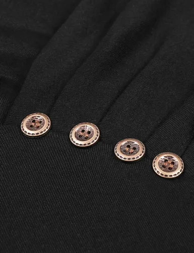 Vista 3 de Sudadera con capucha Miagooo con dobladillo irregular, túnica de manga larga, bolsillo, estilo informal.