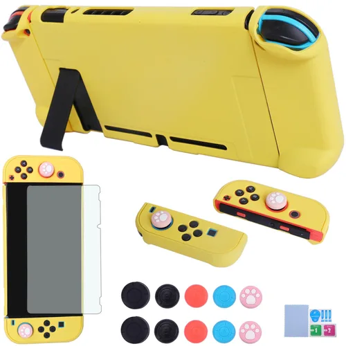 Vista 15 de COMCOOL Dockable Case for Nintendo Switch 3 in 1 Protective Cover Case for Nintendo Switch and Joy-Con Controller with Screen Protector and Thumb