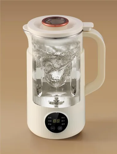 Vista 3 de Máquina de leche de soja de 1.5L, máquina de romper paredes completamente automática para 1-5 personas en casa, máquina de romper paredes con hojas