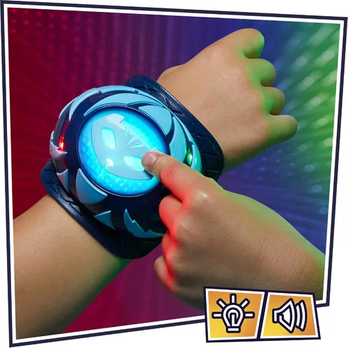 Vista 3 de PJ Masks - Power Pack Set de juguetes de Catboy para preescolar, con 2 figuras de acción, vehículo, pulsera y máscara de disfraz infantil