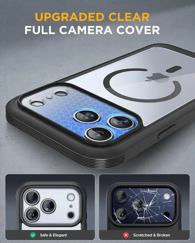 Vista 408 de Miracase Serie de vidrio para iPhone 11 de 6.1 pulgadas, funda protectora de cuerpo completo resistente mejorada con protector de pantalla de vidrio