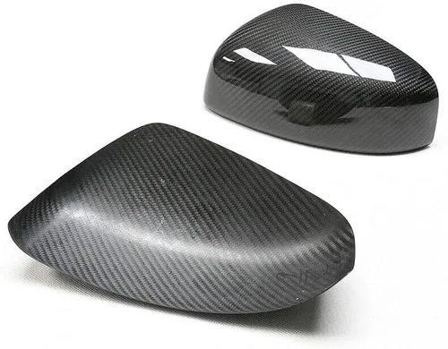 Vista 3 de Cubierta de espejo retrovisor lateral para 2009-2020 Nissan 370Z Z34 fibra de carbono negra